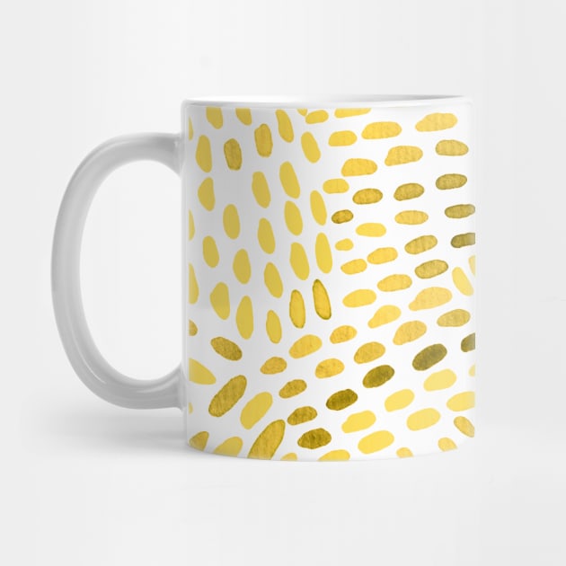 Watercolor dotted lines - yellow by wackapacka